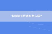 卡斯特卡萨墙布怎么样？