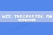 兔宝宝：宁静舒适的极简风空间，抛去繁琐享受简单