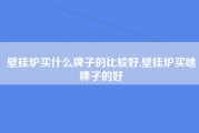 壁挂炉买什么牌子的比较好,壁挂炉买啥牌子的好