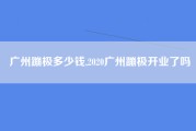 广州蹦极多少钱,2020广州蹦极开业了吗