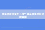 领华地板质量怎么样？分享领华地板品牌介绍