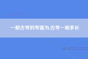 一般古琴的琴面为,古琴一般多长