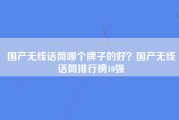 国产无线话筒哪个牌子的好？国产无线话筒排行榜10强