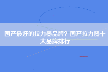 国产最好的拉力器品牌？国产拉力器十大品牌排行