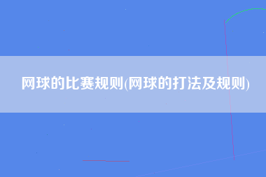 网球的比赛规则(网球的打法及规则)