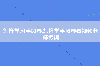 怎样学习手风琴,怎样学手风琴看视频老师授课